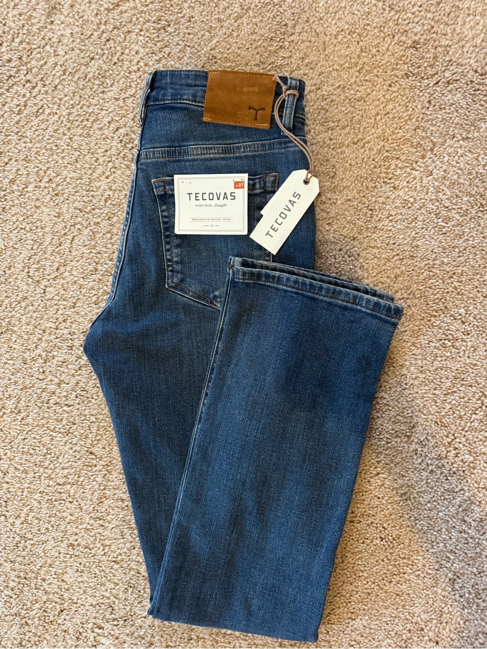 Tecovas High Rise Straight Leg Jeans NEW